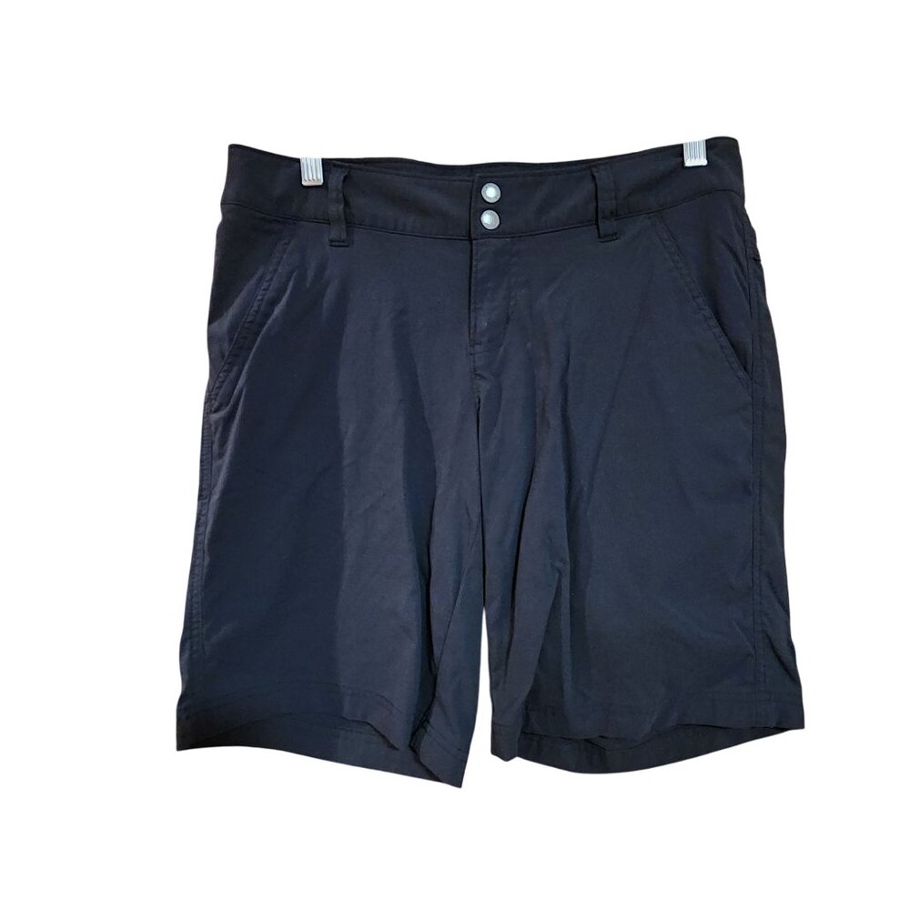 Columbia Womens Omni-Shield Advanced Repellency Black Bermuda Shorts Size 10